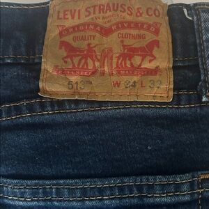 Levi's Men's Dark Blue Slim Straight Jeans